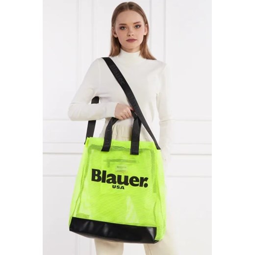 Shopper bag Blauer USA na ramię matowa duża 