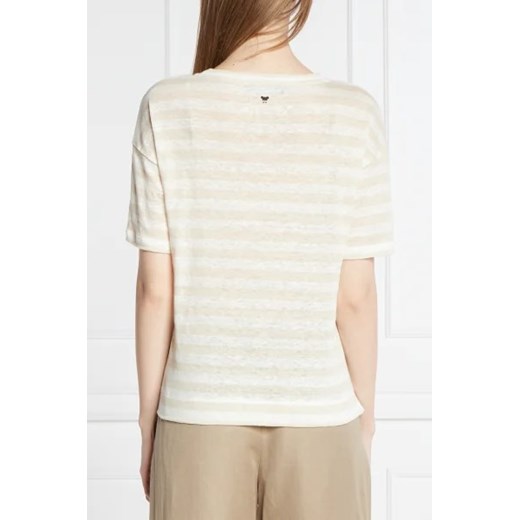 Weekend MaxMara Lniany t-shirt FALLA | Straight fit Weekend Maxmara XL Gomez Fashion Store