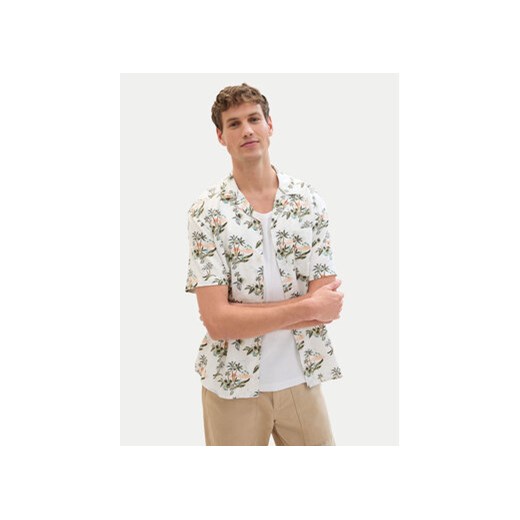 Tom Tailor Denim Koszula 1040992 Biały Relaxed Fit ze sklepu MODIVO w kategorii Koszule męskie - zdjęcie 172071515