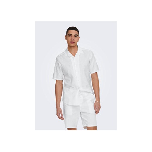 Only & Sons Koszula Caiden 22025116 Biały Slim Fit ze sklepu MODIVO w kategorii Koszule męskie - zdjęcie 172071526