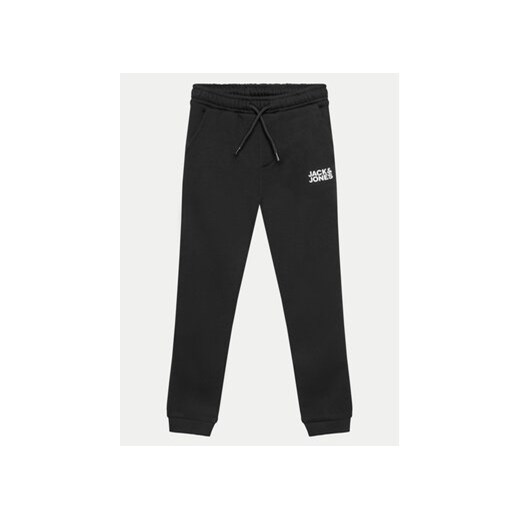 Jack&Jones Junior Spodnie dresowe Gordon 12257312 Czarny Slim Fit ze sklepu MODIVO w kategorii Spodnie chłopięce - zdjęcie 172071555