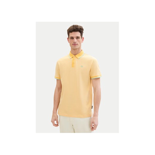 Tom Tailor Polo 1040822 Żółty Regular Fit ze sklepu MODIVO w kategorii T-shirty męskie - zdjęcie 172071725