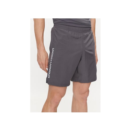 Under Armour Szorty sportowe Ua Woven Wdmk Shorts 1383356-025 Szary Loose Fit ze sklepu MODIVO w kategorii Spodenki męskie - zdjęcie 172071808