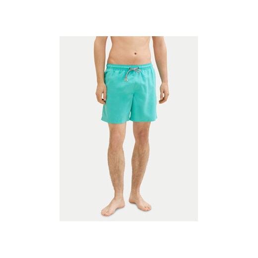 Tom Tailor Denim Szorty kąpielowe 1040891 Zielony Regular Fit ze sklepu MODIVO w kategorii Kąpielówki - zdjęcie 172071817