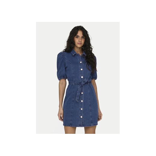 ONLY Sukienka jeansowa Vibbe 15304123 Niebieski Regular Fit ze sklepu MODIVO w kategorii Sukienki - zdjęcie 172071818