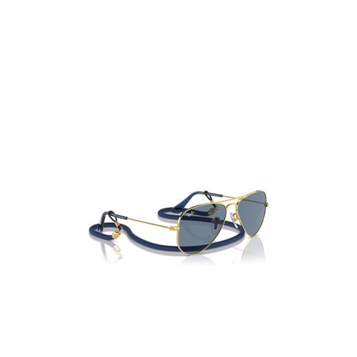 Ray-Ban Okulary przeciwsłoneczne Mini Aviator Summer Capsule 0RJ9506S 223/1U Złoty ze sklepu MODIVO w kategorii Okulary przeciwsłoneczne dziecięce - zdjęcie 172071835
