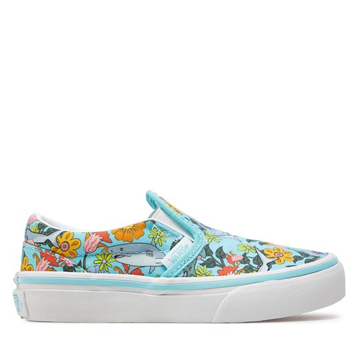 Tenisówki Vans Uy Classic Slip-On VN0A5KXMBER1 Blue/Multi ze sklepu eobuwie.pl w kategorii Trampki dziecięce - zdjęcie 172073008