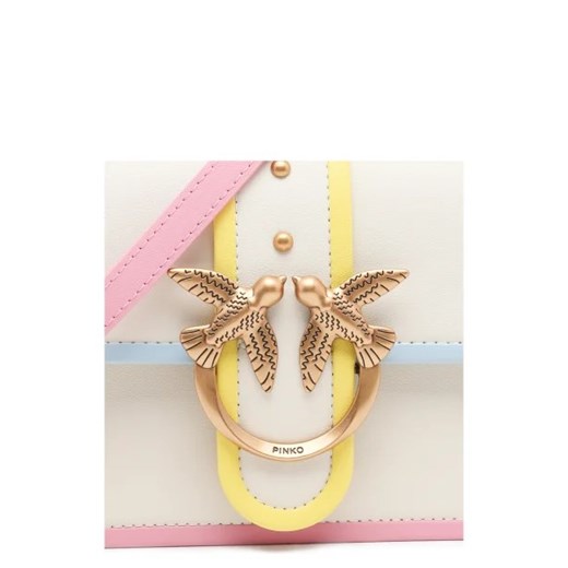 Pinko Skórzana torebka na ramię LOVE ONE MINI CL VITELLO SETA Pinko OS Gomez Fashion Store