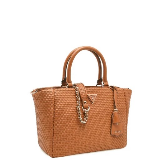 Shopper bag Guess ze skóry ekologicznej duża