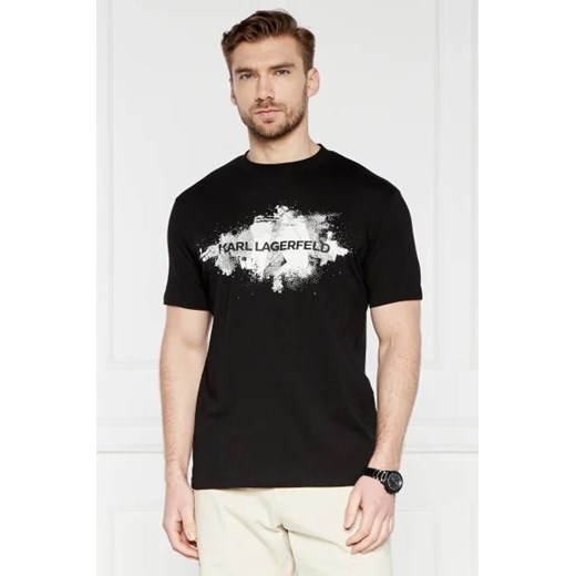 T-shirt męski Karl Lagerfeld bawełniany z krótkim rękawem na lato 