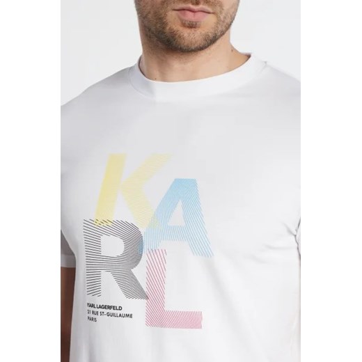 Karl Lagerfeld t-shirt męski młodzieżowy z krótkimi rękawami 