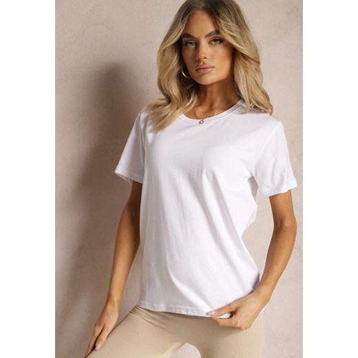 Biała T-shirt Erasorus ze sklepu Renee odzież w kategorii Bluzki damskie - zdjęcie 172074615