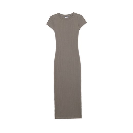 Cropp - Szara sukienka maxi - jasny szary Cropp L Cropp