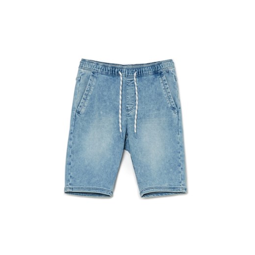Cropp - Niebieskie jeansowe szorty - niebieski Cropp 28 Cropp