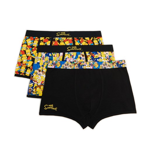 Cropp - 3 pack bokserek The Simpsons - żółty Cropp S Cropp