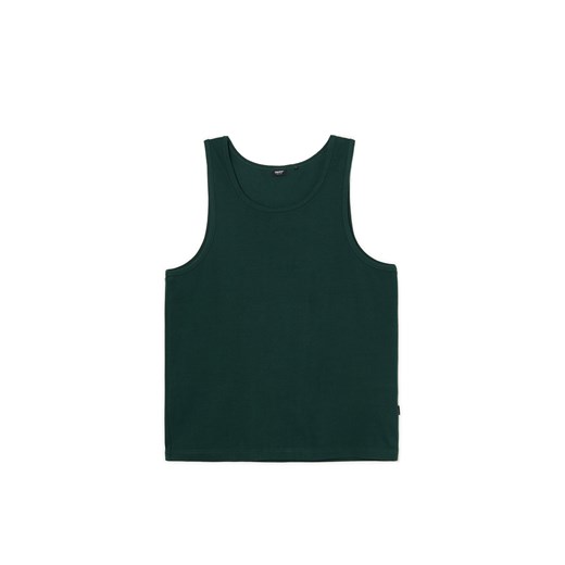 Cropp - Ciemnozielona koszulka bez rękawów - zielony ze sklepu Cropp w kategorii T-shirty męskie - zdjęcie 172080675