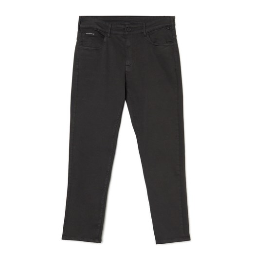 Cropp - Czarne spodnie regular - czarny Cropp 30 promocja Cropp