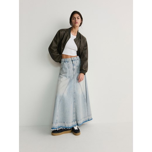 Reserved - Jeansowa spódnica maxi - niebieski ze sklepu Reserved w kategorii Spódnice - zdjęcie 172082406