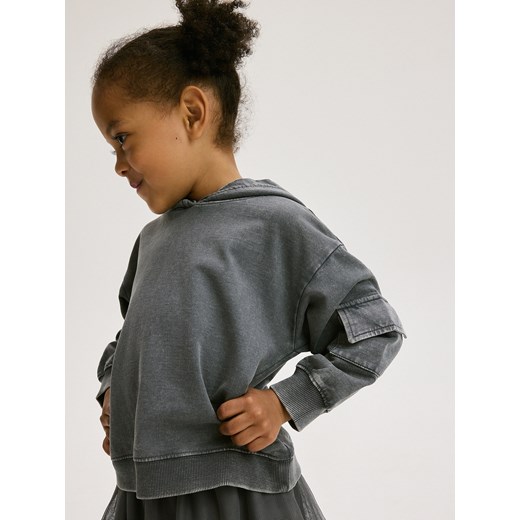 Reserved - Bluza z efektem sprania - czarny ze sklepu Reserved w kategorii Bluzy i swetry - zdjęcie 172082787