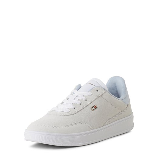 Tommy Hilfiger Damskie skórzane buty sportowe Kobiety skóra biały jednolity ze sklepu vangraaf w kategorii Buty sportowe damskie - zdjęcie 172083328