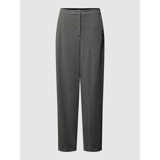 Spodnie w stylu Marleny Dietrich z dodatkiem wiskozy i wzorem na całej powierzchni ze sklepu Peek&Cloppenburg  w kategorii Spodnie damskie - zdjęcie 172083969