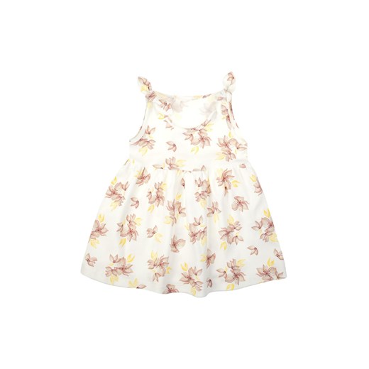 Sukienka dziewczęca bawełniana na ramiączkach w kwiatki ze sklepu 5.10.15 w kategorii Sukienki niemowlęce - zdjęcie 172084165