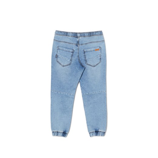 Cropp - Jeansy jogger z ozdobnymi przeszyciami - niebieski Cropp 32/34 Cropp