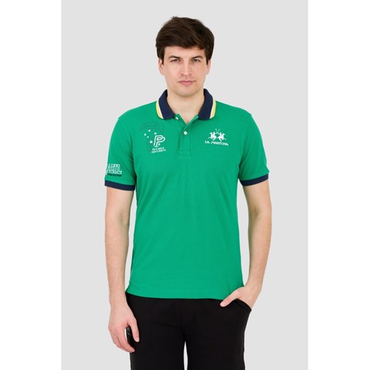 LA MARTINA Zielone polo, Rozmiar XXL ze sklepu outfit.pl w kategorii T-shirty męskie - zdjęcie 172087279