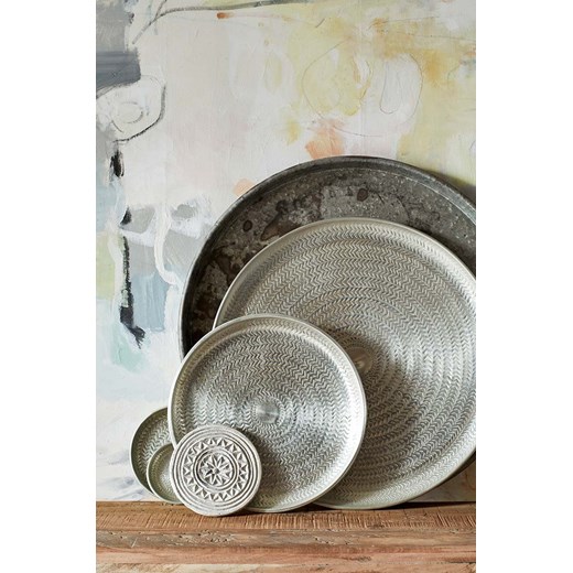 Madam Stoltz taca dekoracyjna Hammered 2-pack Madam Stoltz One size ANSWEAR.com