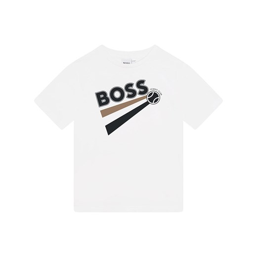 Hugo Boss Kids Koszulka w kolorze białym ze sklepu Limango Polska w kategorii T-shirty chłopięce - zdjęcie 172091935
