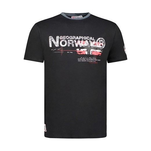 Geographical Norway Koszulka w kolorze czarnym ze sklepu Limango Polska w kategorii T-shirty męskie - zdjęcie 172092416