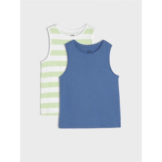 Sinsay - Koszulki 2 pack - zielony ze sklepu Sinsay w kategorii T-shirty chłopięce - zdjęcie 172094618