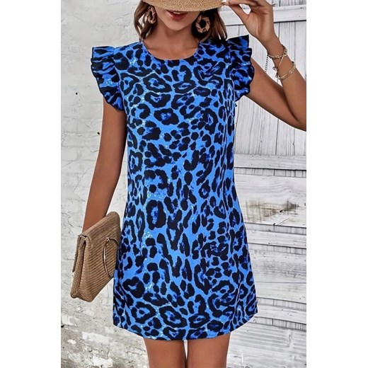 Sukienka ANDORINA BLUE ze sklepu Ivet Shop w kategorii Sukienki - zdjęcie 172094835