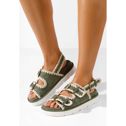 Zielone sandały damskie Velcidia V2 ze sklepu Zapatos w kategorii Sandały damskie - zdjęcie 172094869