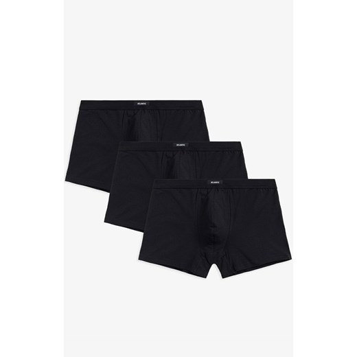 3-pack Bokserki męskie czarne 3MH-185, Kolor czarny, Rozmiar L, ATLANTIC ze sklepu Intymna w kategorii Majtki męskie - zdjęcie 172095518