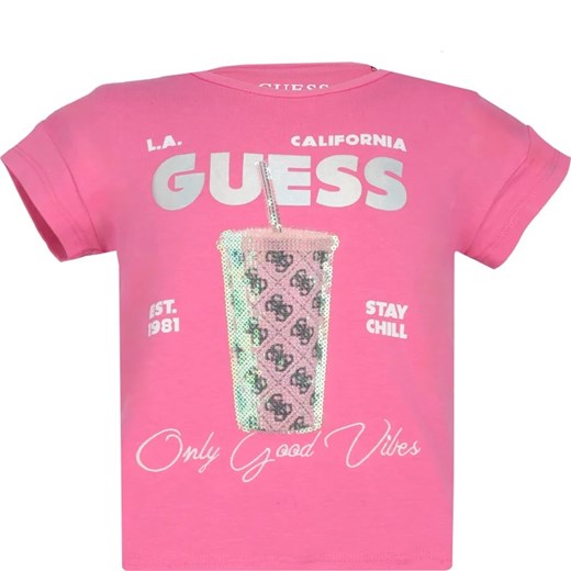 Guess T-shirt | Regular Fit ze sklepu Gomez Fashion Store w kategorii Bluzki dziewczęce - zdjęcie 172095645
