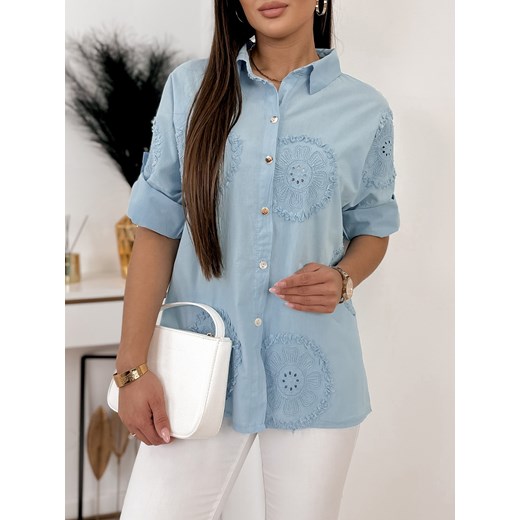 koszula oveido błękitna uni ze sklepu UBRA w kategorii Koszule damskie - zdjęcie 172106995