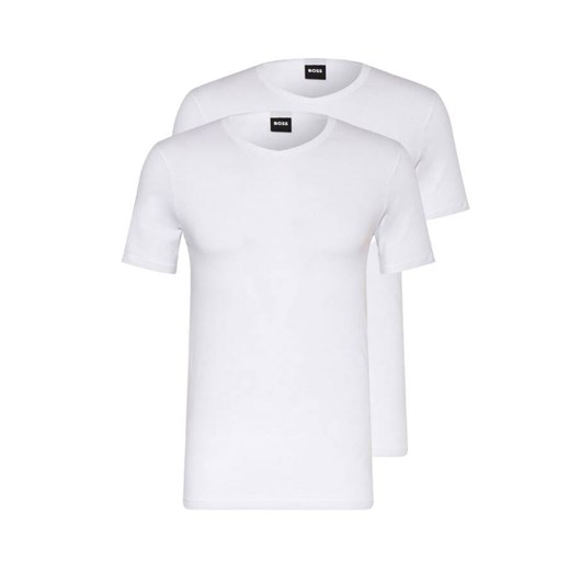 t-shirt męski hugo boss 50495251 100 biały 2-pack ze sklepu Royal Shop w kategorii T-shirty męskie - zdjęcie 172107167