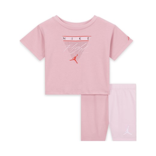 Zestaw z kolarkami dla niemowląt Flight (12–24 M) Jordan Mini Me - Różowy ze sklepu Nike poland w kategorii Komplety dziewczęce - zdjęcie 172107815