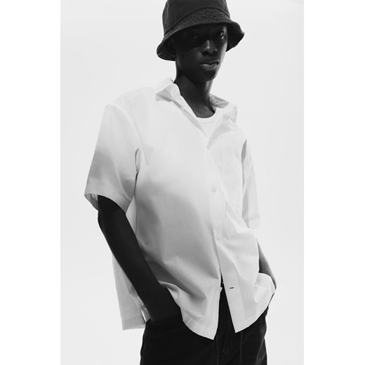 H & M - Koszula z krótkim rękawem Relaxed Fit - Biały ze sklepu H&M w kategorii Koszule męskie - zdjęcie 172107929