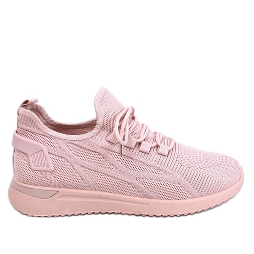 Buty sportowe skarpetkowe Guelfi Pink różowe ze sklepu ButyModne.pl w kategorii Buty sportowe damskie - zdjęcie 172108025