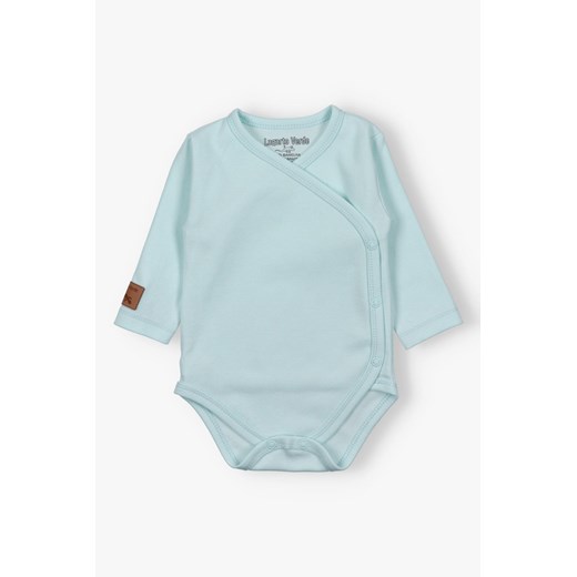 Body niemowlęce z dzianiny prążkowej - brązowy - Lagarto Verde ze sklepu 5.10.15 w kategorii Body niemowlęce - zdjęcie 172109368