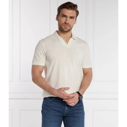 Calvin Klein Polo | Regular Fit | z dodatkiem lnu ze sklepu Gomez Fashion Store w kategorii T-shirty męskie - zdjęcie 172109609
