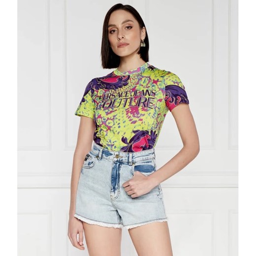 Versace Jeans Couture T-shirt Maglietta | Regular Fit ze sklepu Gomez Fashion Store w kategorii Bluzki damskie - zdjęcie 172109639