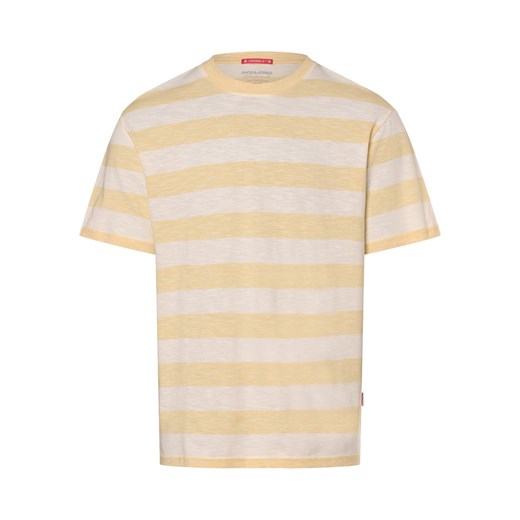 Jack & Jones Koszulka męska - JORAruba Mężczyźni Bawełna żółty w paski ze sklepu vangraaf w kategorii T-shirty męskie - zdjęcie 172111347