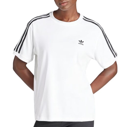 Koszulka adidas Originals 3-Stripes IR8051 - biała ze sklepu streetstyle24.pl w kategorii Bluzki damskie - zdjęcie 172111515