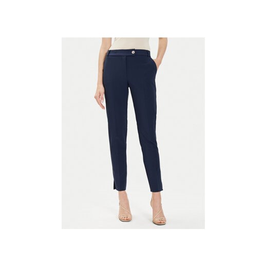 Rinascimento Spodnie materiałowe CFC0118281003 Granatowy Slim Fit ze sklepu MODIVO w kategorii Spodnie damskie - zdjęcie 172113015
