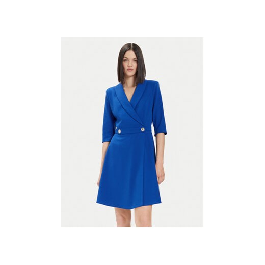 Rinascimento Sukienka koktajlowa CFC0118280003 Niebieski Regular Fit ze sklepu MODIVO w kategorii Sukienki - zdjęcie 172113059