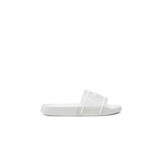 Pepe Jeans Klapki Slider Translucent W PLS70147 Biały ze sklepu MODIVO w kategorii Klapki damskie - zdjęcie 172113166
