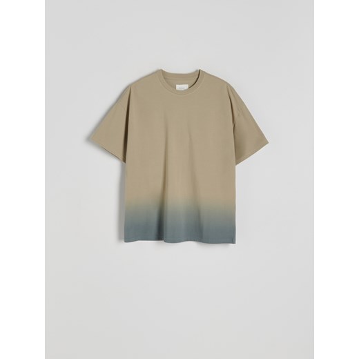 Zielony t-shirt męski Reserved 